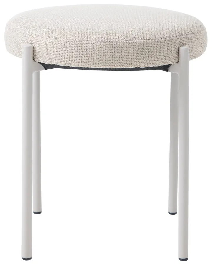 Krémszínű fém ülőke Pelican – Unique Furniture