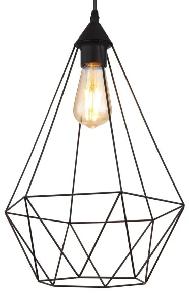 Globo 15745H1 - Csillár zsinóron ZACHARY 1xE27/60W/230V átm. 30 cm