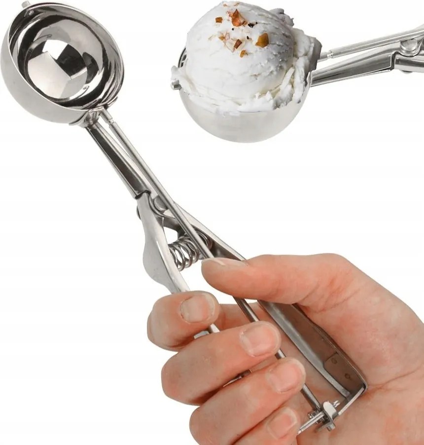 Fagylaltkészítő Kanál Burgonya Adagoló Acél 5,5 CM