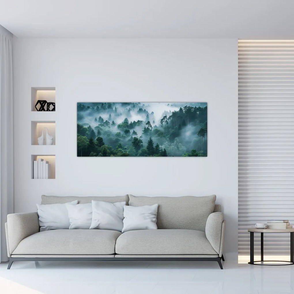 Kép - Erdő ködben (120x50 cm)