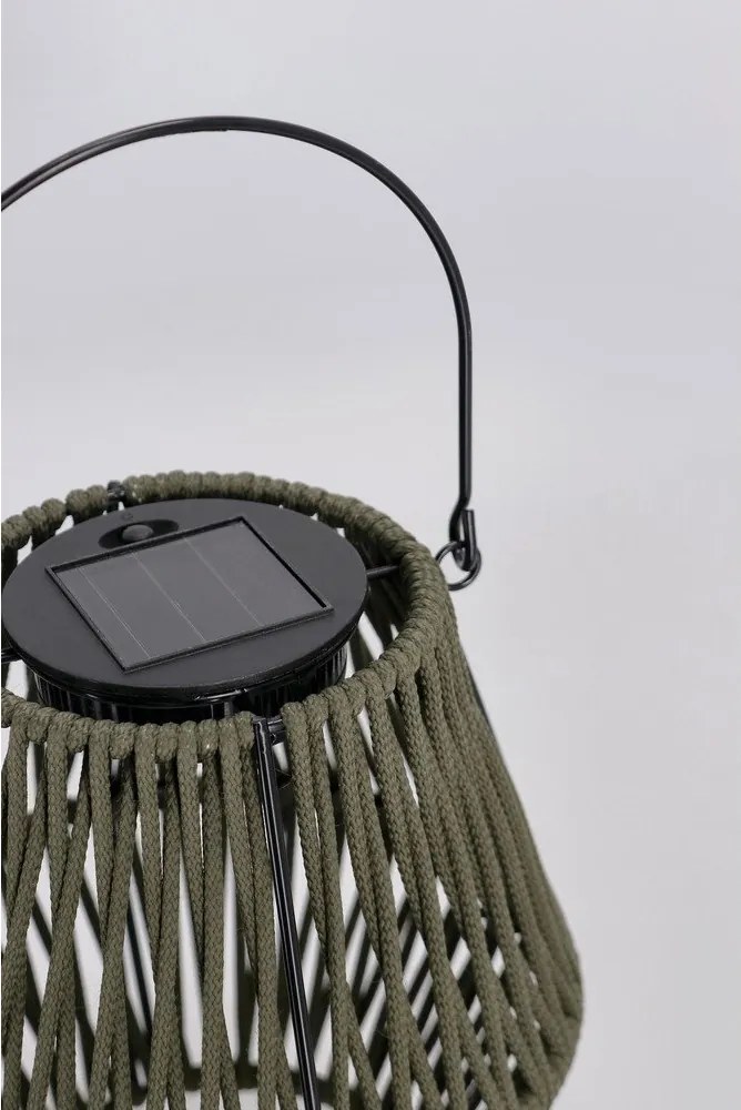 Khaki napelemes LED lámpás (magasság 17 cm) Juny – Yes Everyday