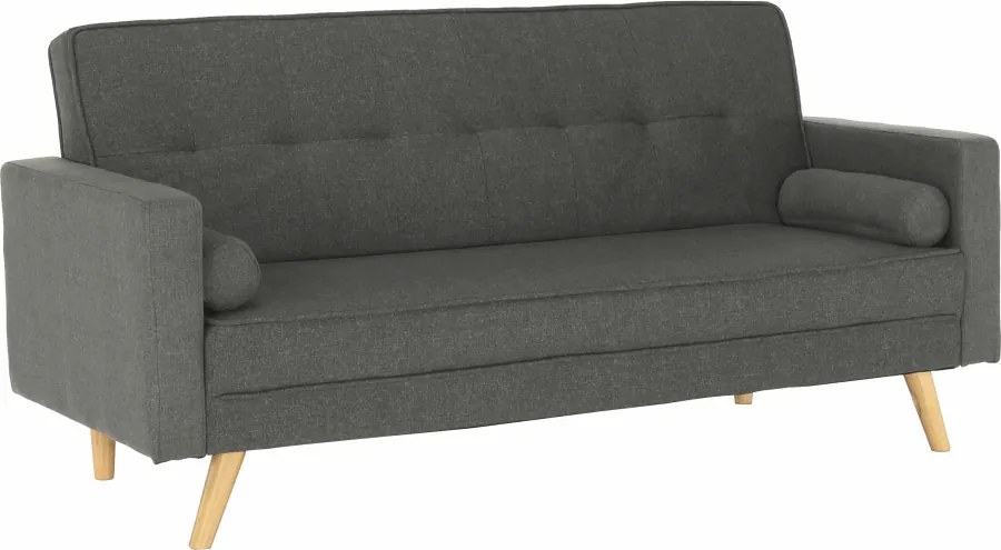 Kinyitható kanapé, szürke szövet, OTISA