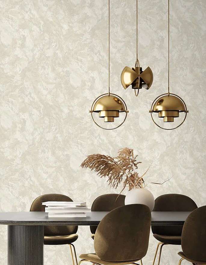 Holden Decor Essence Calacatta Marble Bead pezsgő márvány mintás fémhatású vlies tapéta – 99370