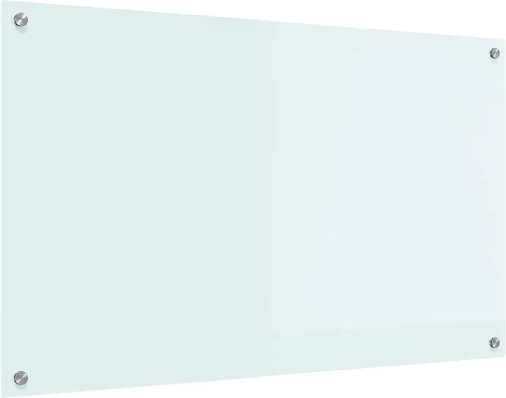 vidaXL Konyhai splashback Fehér 100 x 60 cm edzett üveg