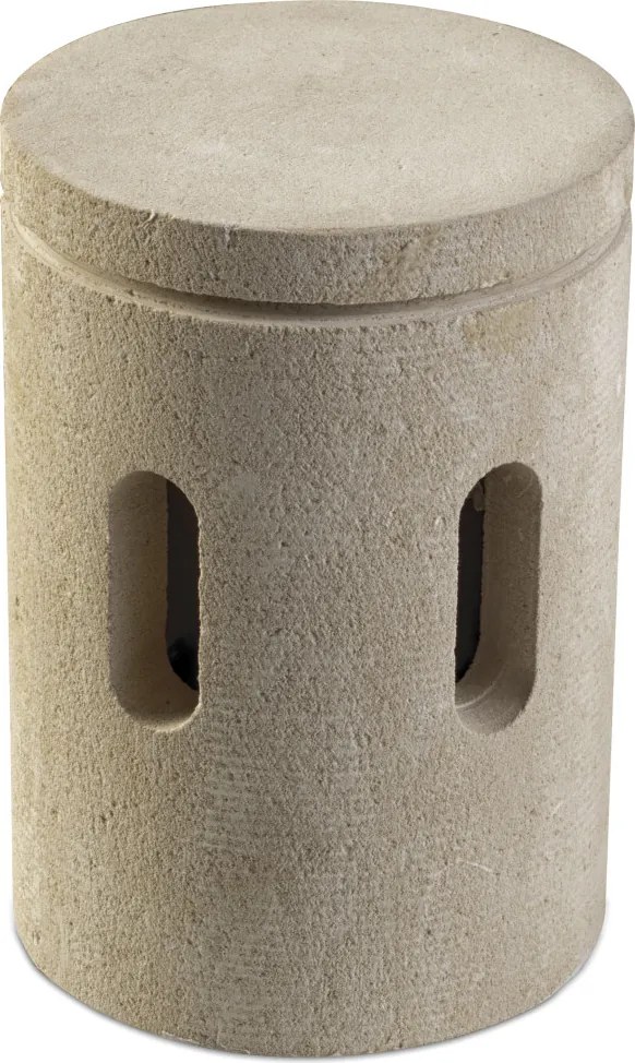 NOVOLUX 184A-G05X1A-60 ANTIBES Modern Kültéri Állólámpa Szürke Bézs, Szürke Kő E27 IP55