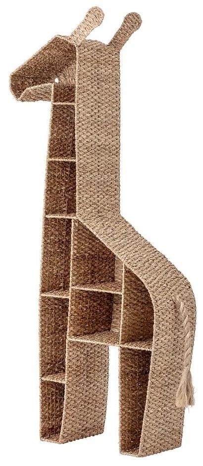 Rattan gyerek könyvespolc 46x148 cm Kalu - Bloomingville Mini