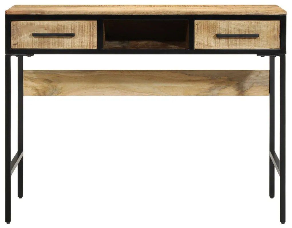 Asztal 100x50x75 cm Tömörfa Durva Mangó