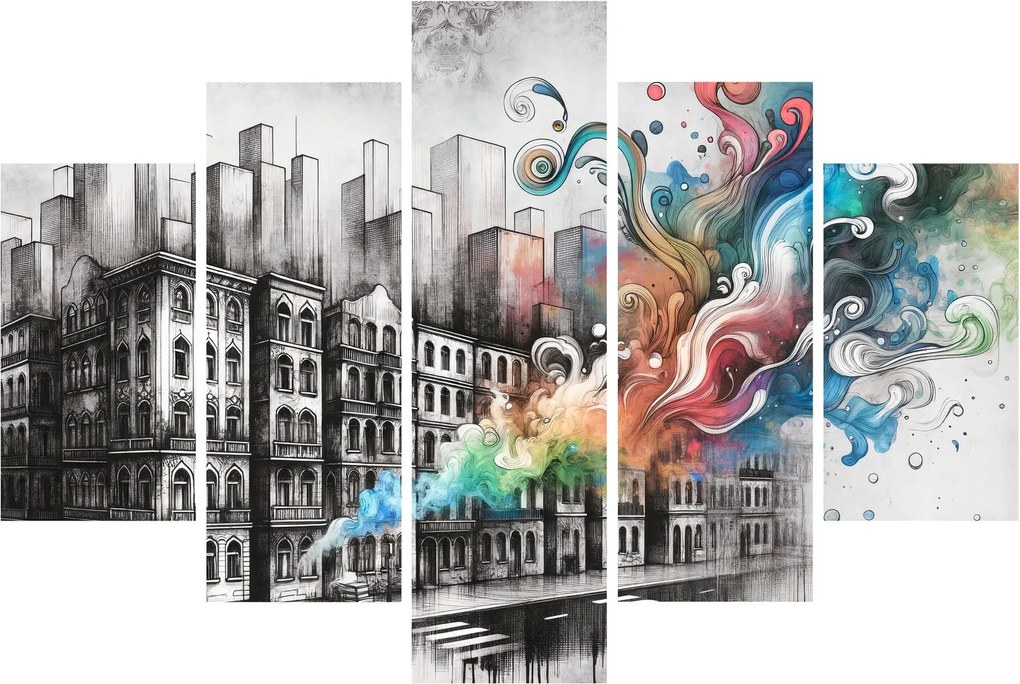 Kép - Ipari élet (150x105 cm)