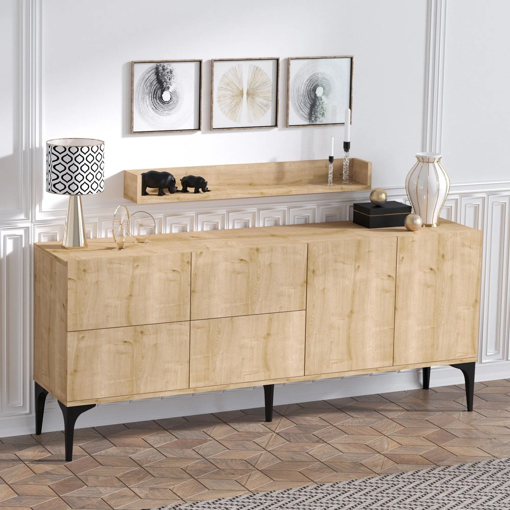 Konzolasztal Stella - Sapphire Oak