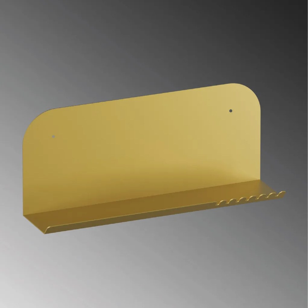 Long fali polc, arany, 55 cm