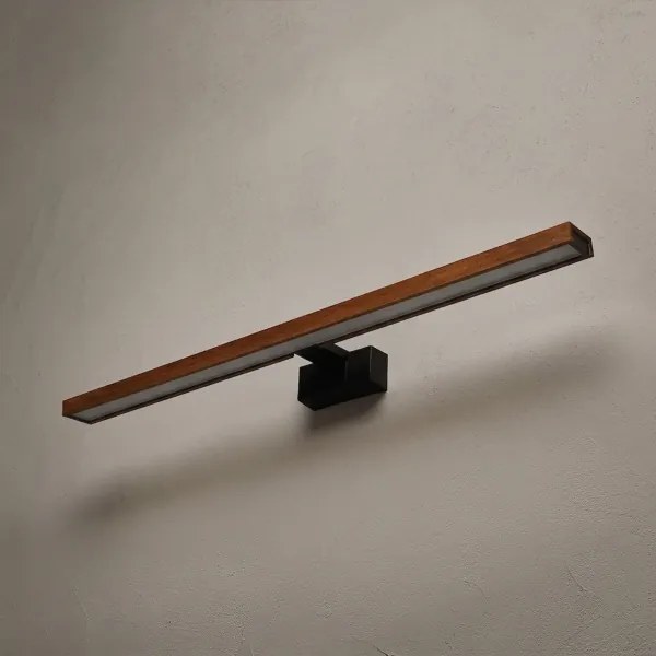 BRILAGI-LED Fürdőszobai tükörvilágítás 3 az 1-ben WOODY MIRROR LED/15W/230V 80 cm IP44 fekete/tölgy