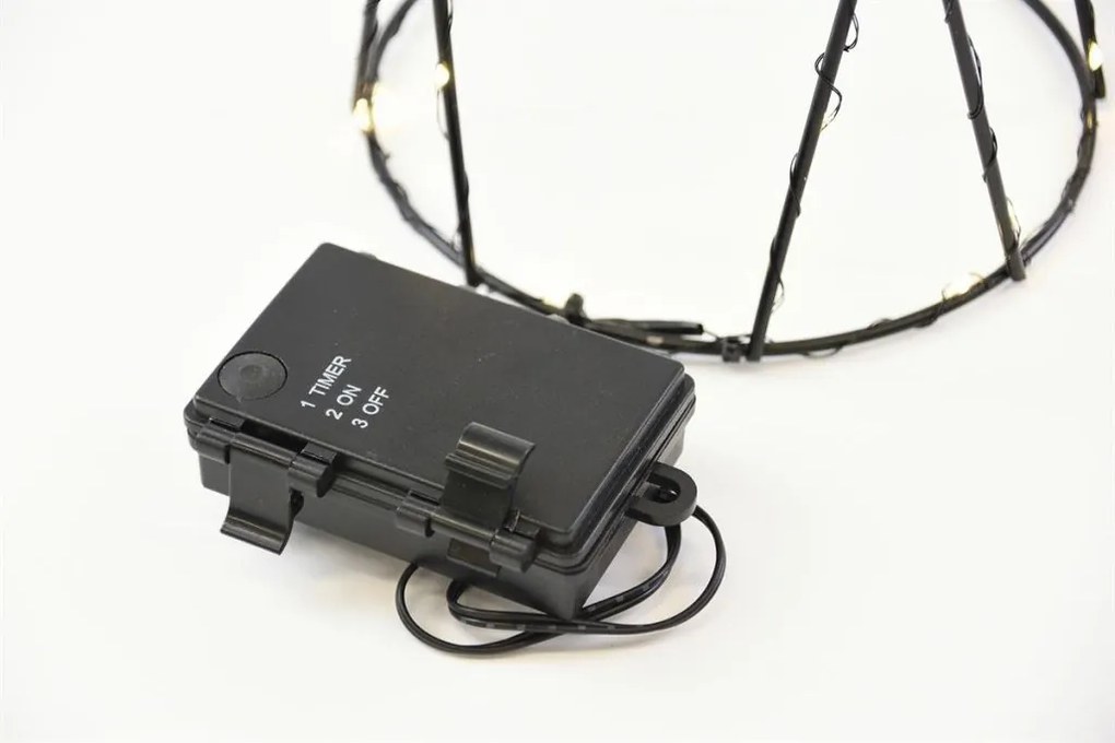 Fém piramis készlet 154 LED meleg fehér