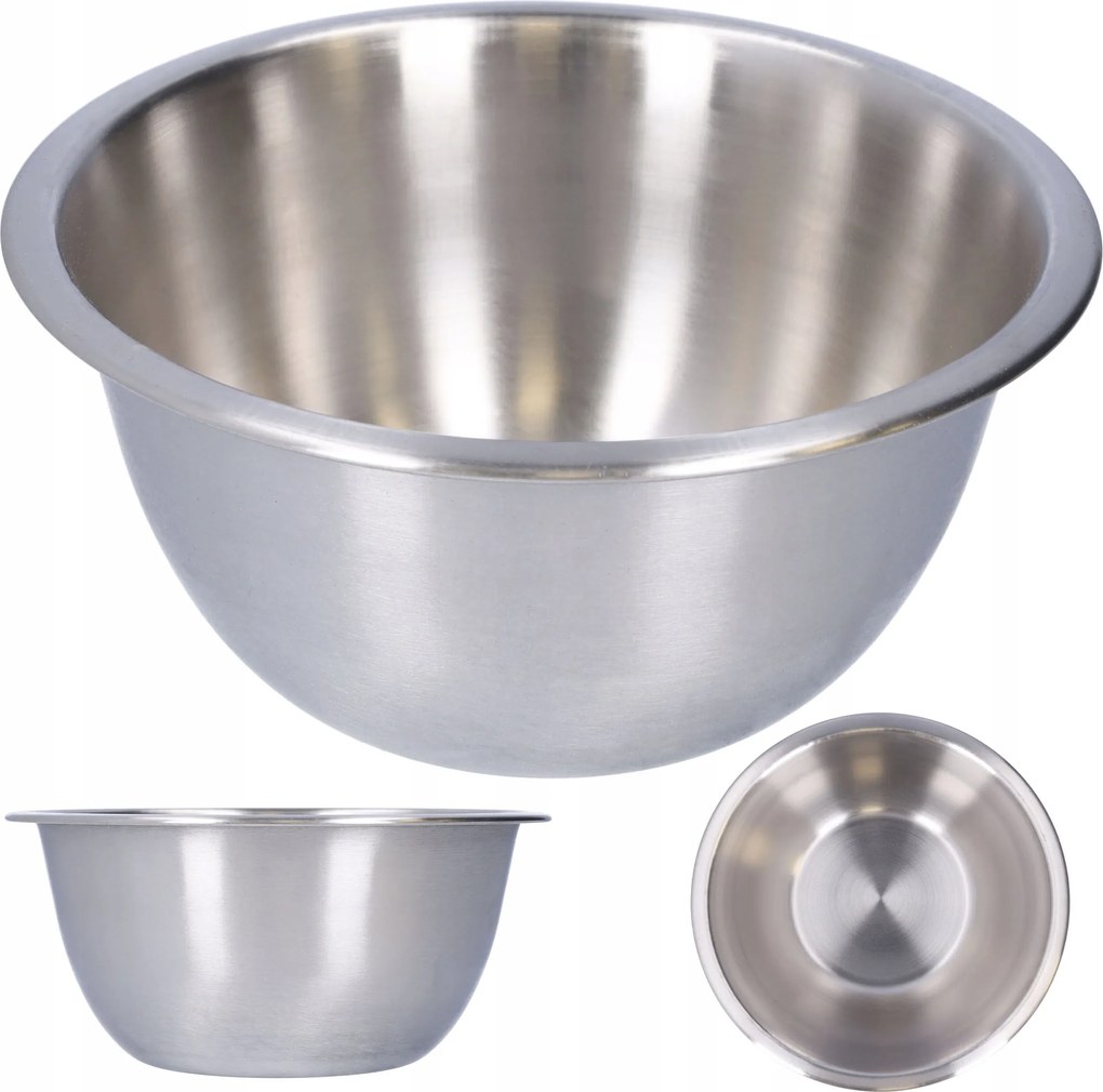 Rozsdamentes acél konyhai fém tál 20cm