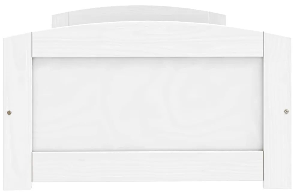 IRUN fehér tömör fenyőfa kanapéágy 2 fiókkal 90 x 200 cm