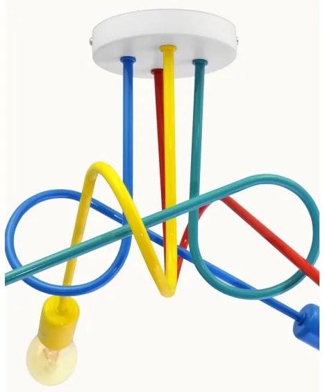 LED gyereklámpa OXFORD 4xE27/10W/230V mennyezeti