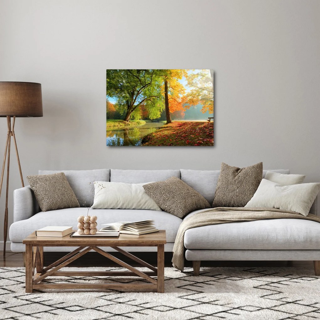 Kép - Nyugodt őszi táj (70x50 cm)