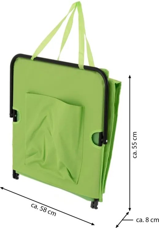 Állítható strandszőnyeg háttámlával 2 db zöld