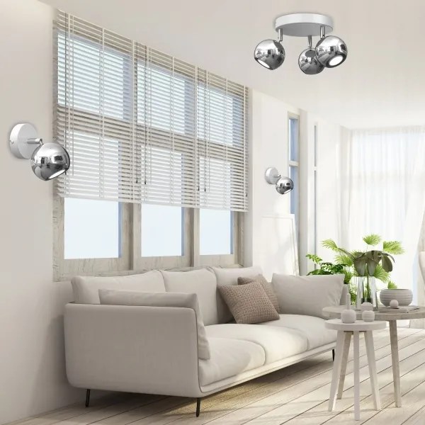 Spotlámpa COMET 3xGU10/8W/230V fehér/fényes króm