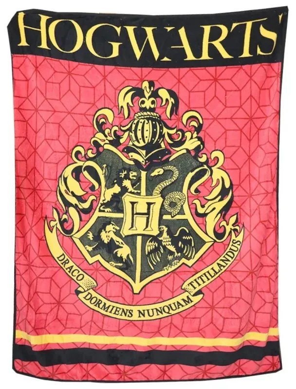 Harry Potter Crest coral fleece polár takaró 120x150cm