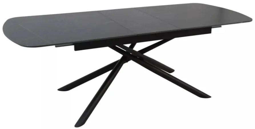Vector bővíthető étkezőasztal fekete 180-220cm