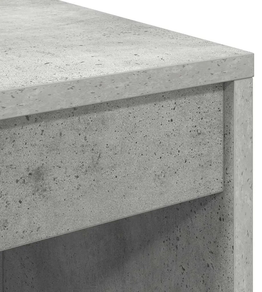 Asztal Beton szürke 90 x 40 x 76 cm Faanyag