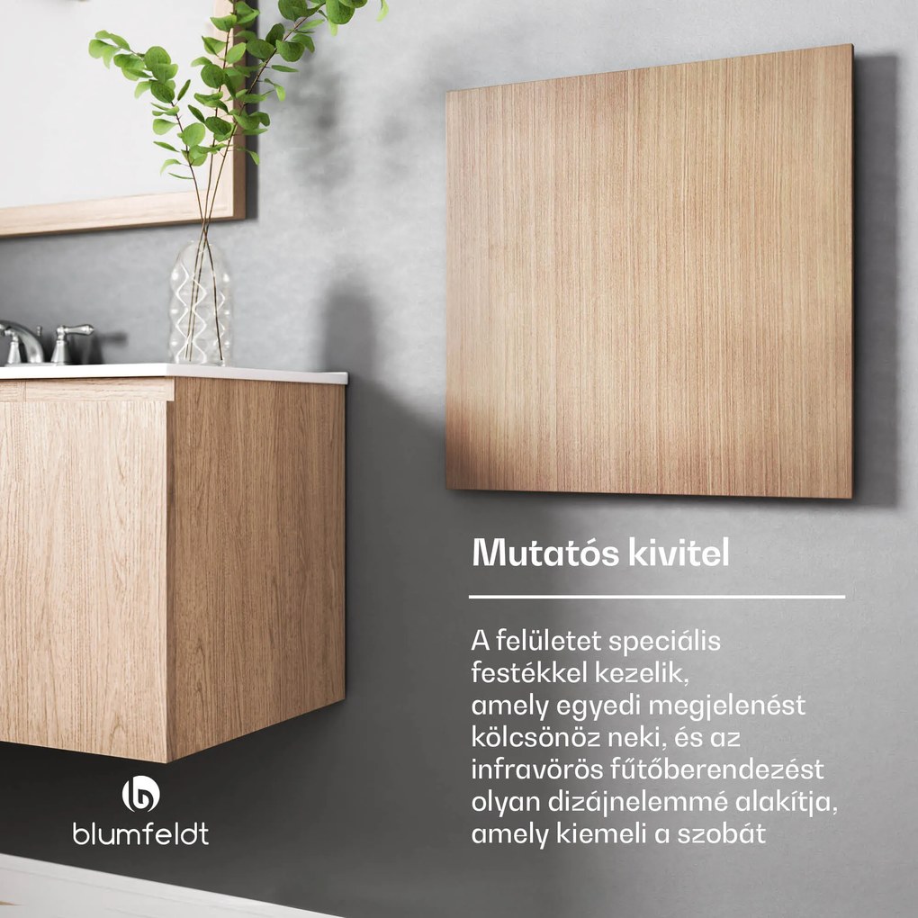 Blumfeldt Heat Square, Infravörös fűtés, WiFi vezérlés, 350 W, IP44