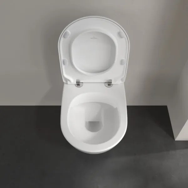Villeroy & Boch 5614R2R1 - SUBWAY falra szerelhető WC, kerámia, SoftClose WC-ülőkével, fehér