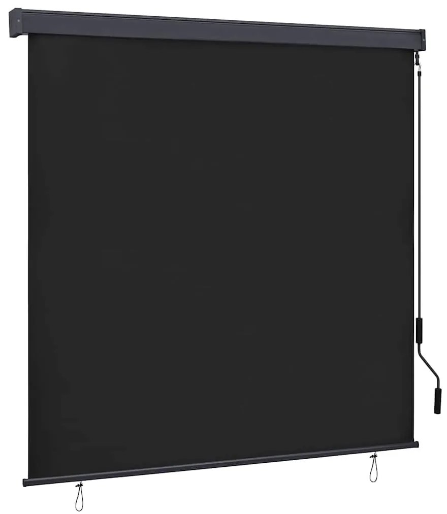 Kültéri Rolós Árnyék Csíkos Antracit 180 x 250 cm szövet