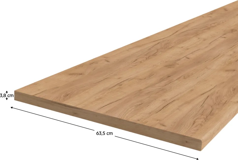 Munkalap, K003, vastagság 3,8 cm, craft arany tölgy