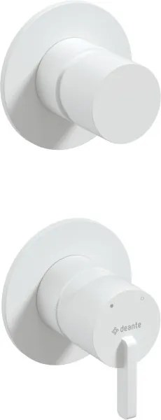 Silia falsík alatti zuhany csaptelep váltóval, fehér