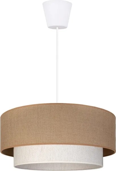 Brilagi - LED függőlámpa kábellel BOHO ECO 1xE27/10W/230V átm. 40 cm bézs/krém
