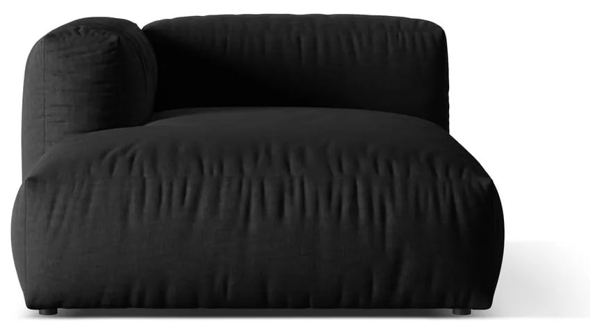 Fekete kanapé modul (bal oldali) Martina – Micadoni Home
