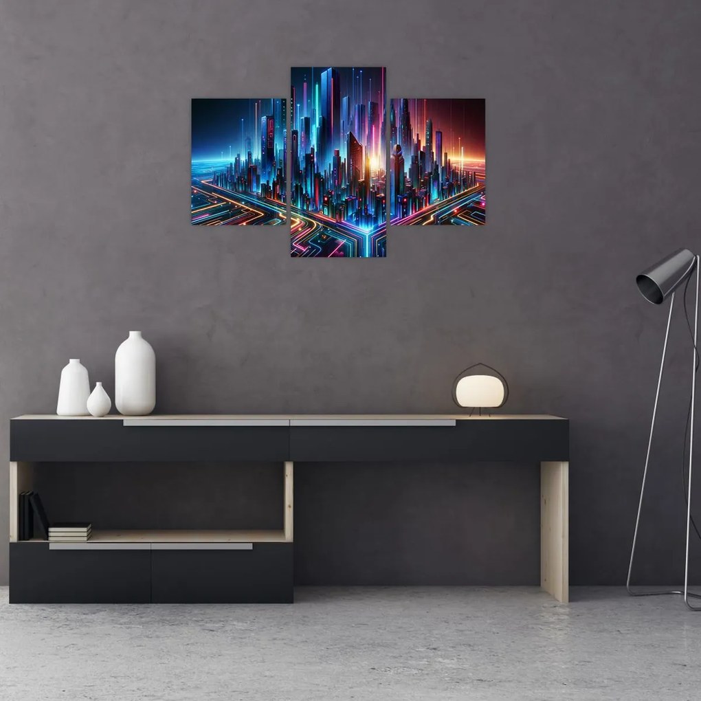 Kép - A jövő városa (90x60 cm)