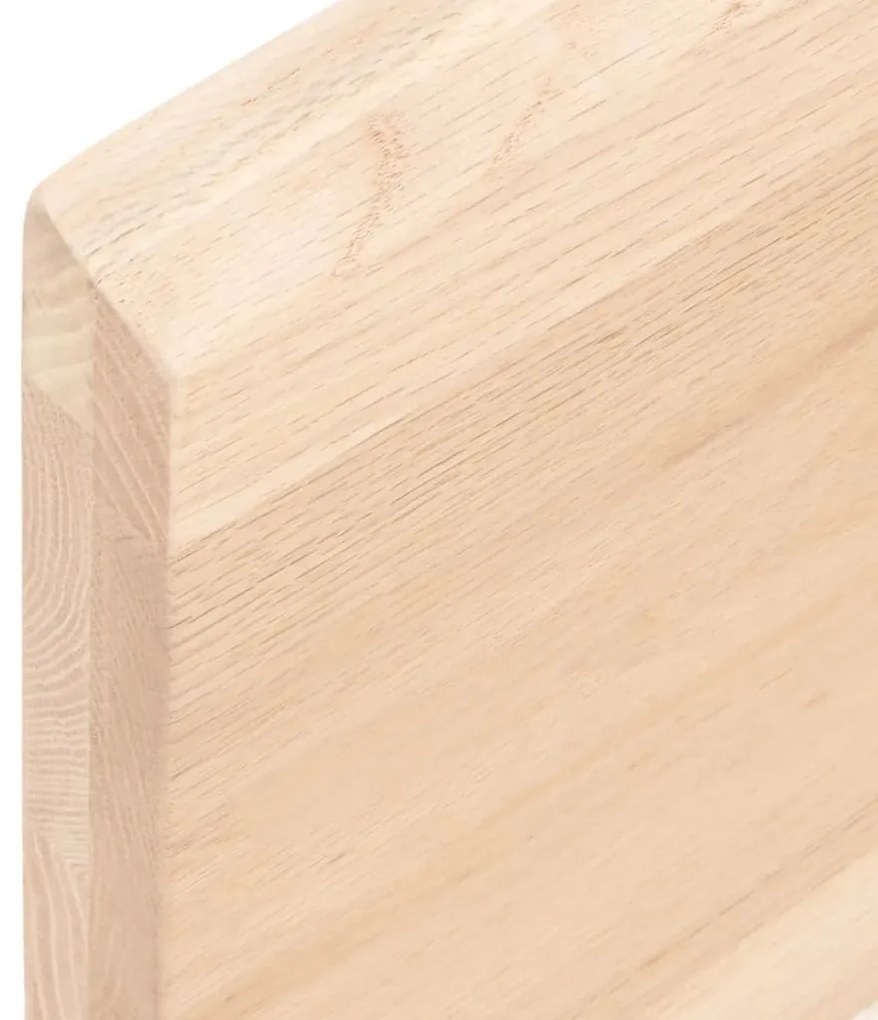 kezeletlen tömör tölgyfa fali polc 120x60x(2-4) cm