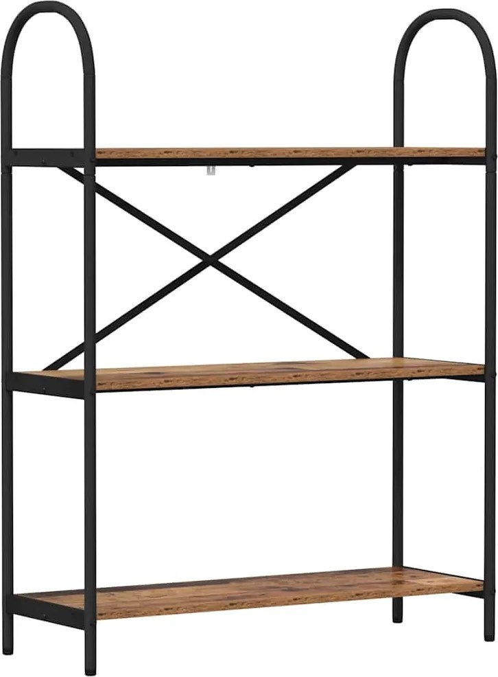 vidaXL Könyvespolc Öreg fa 80 x 30 x 109 cm Faanyag