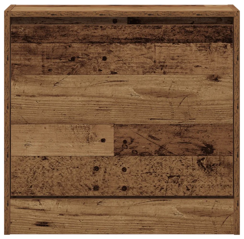 Cipőtároló Régi Fa 60x21x57 cm Műszaki Fa