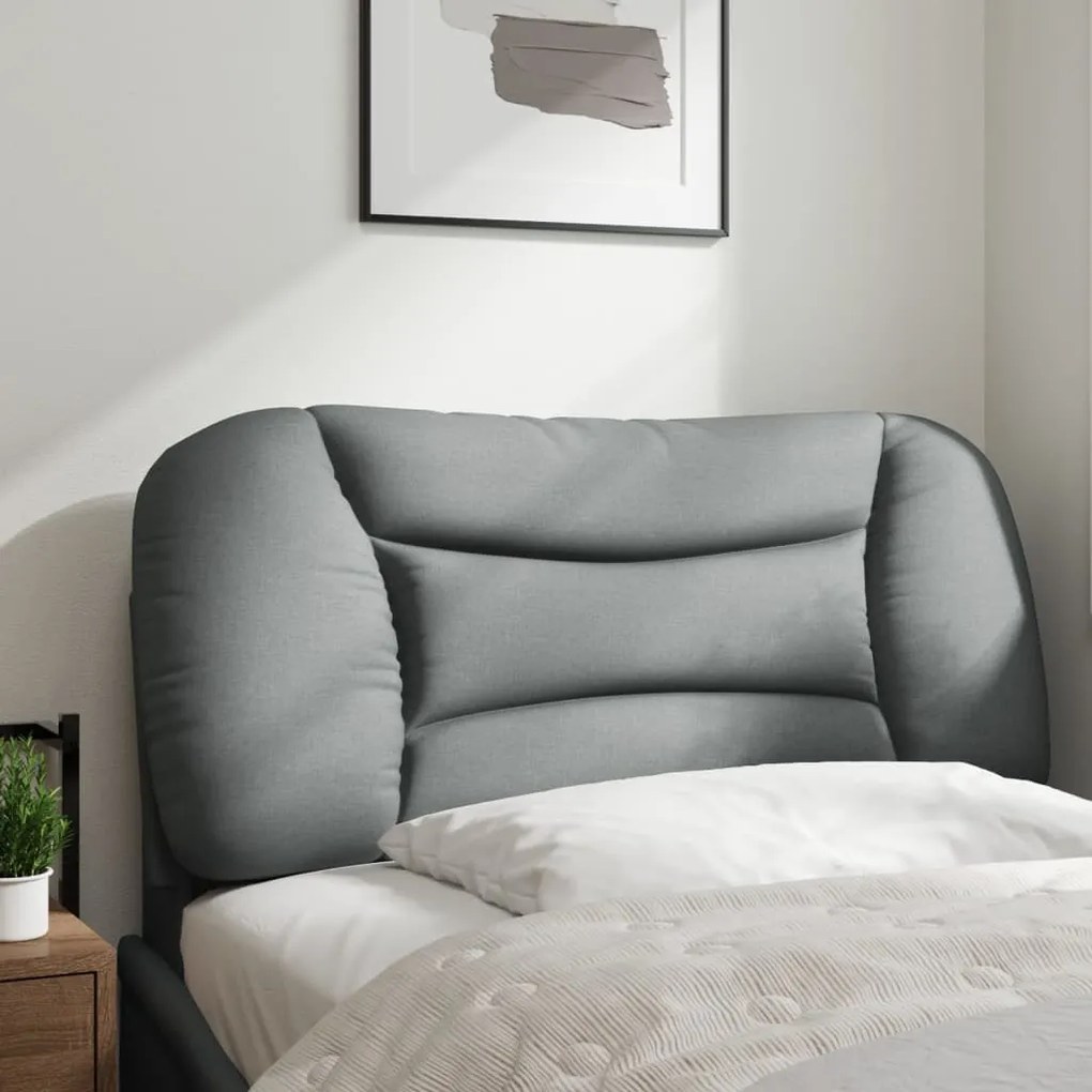 világosszürke szövet fejtámla párna Hvar 90 cm