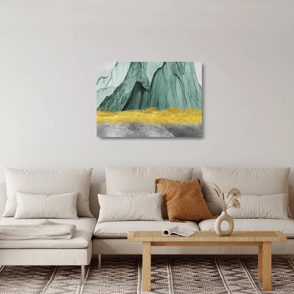 Üveg kép - Smaragdhegység N⁰3 (70x50 cm)
