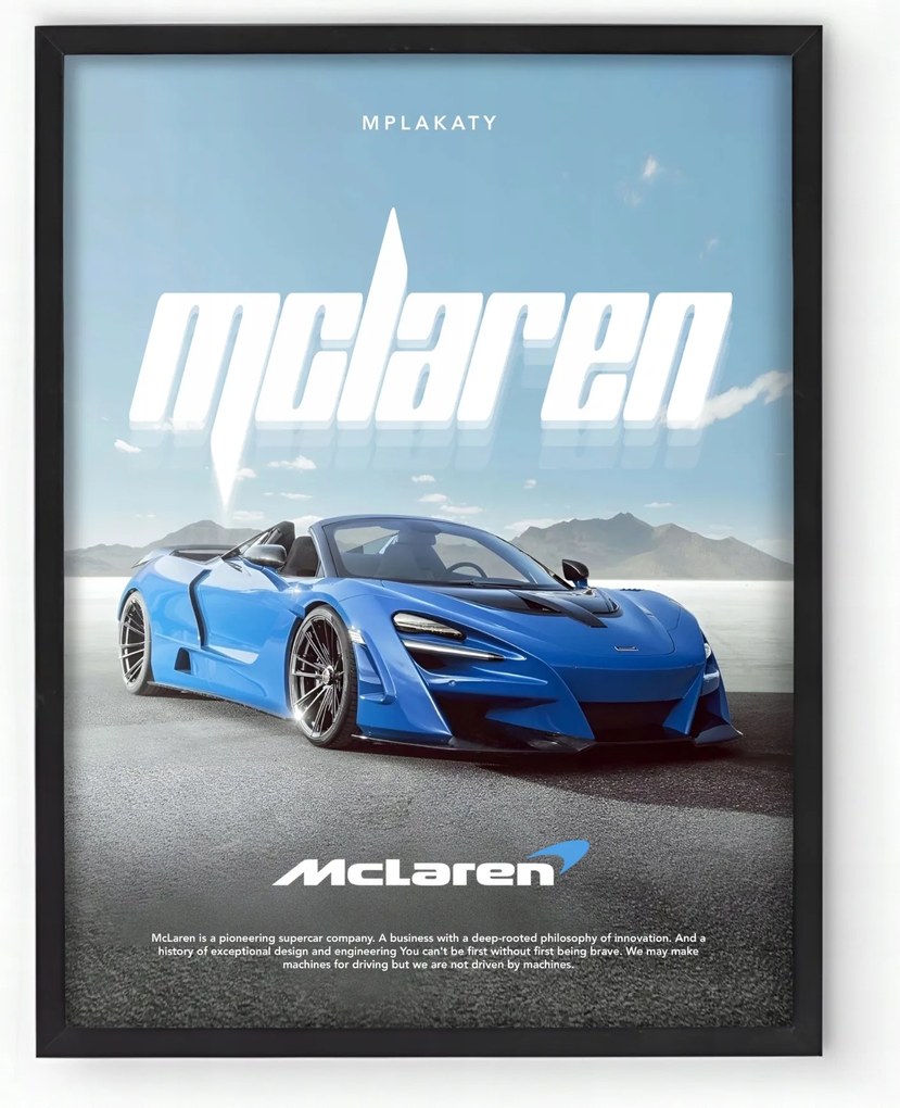 McLaren Autós poszter keretben 30x40 cm Ajándék ötlet