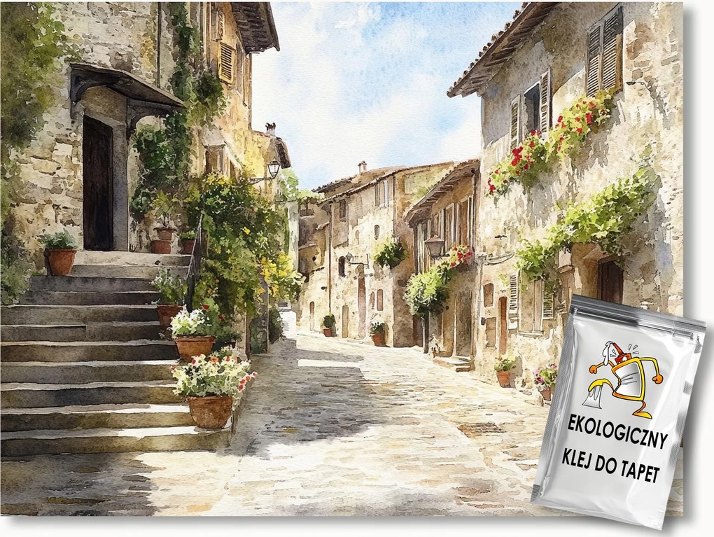 Fotótapéta Flizelina Város Dél Olaszország Toszkána Utca 104x70,5 ragasztó