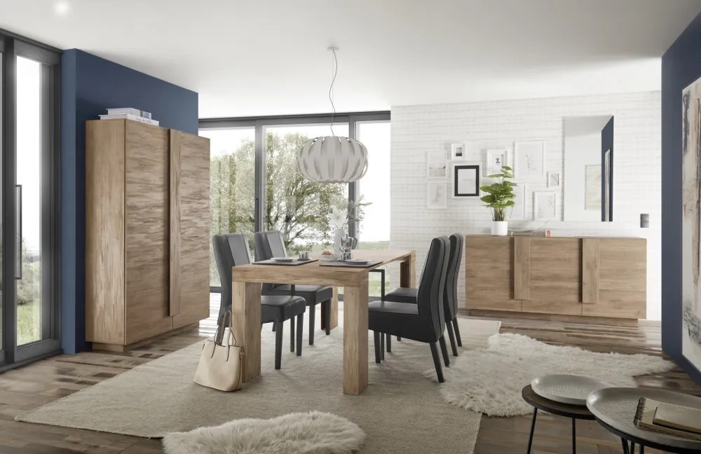 Jupiter 2 ajtós komód mercure tölgy 120 cm