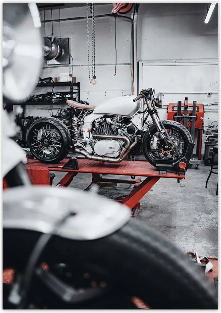 Poszterek 70x100 Yamaha Motorkerékpár Garázs