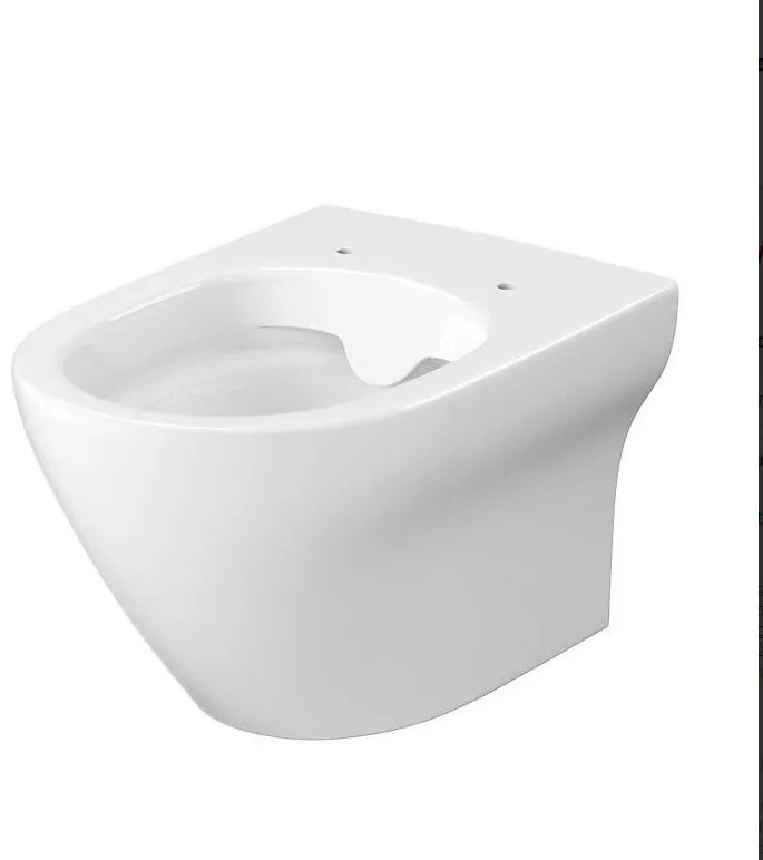 Cersanit Larga Oval CleanOn - függő WC csésze SLIM ülőkével, hőre keményedő, fehér, S701-472