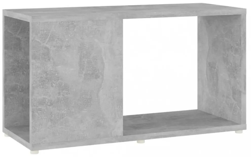 betonszürke szerelt fa TV-szekrény 60 x 24 x 32 cm