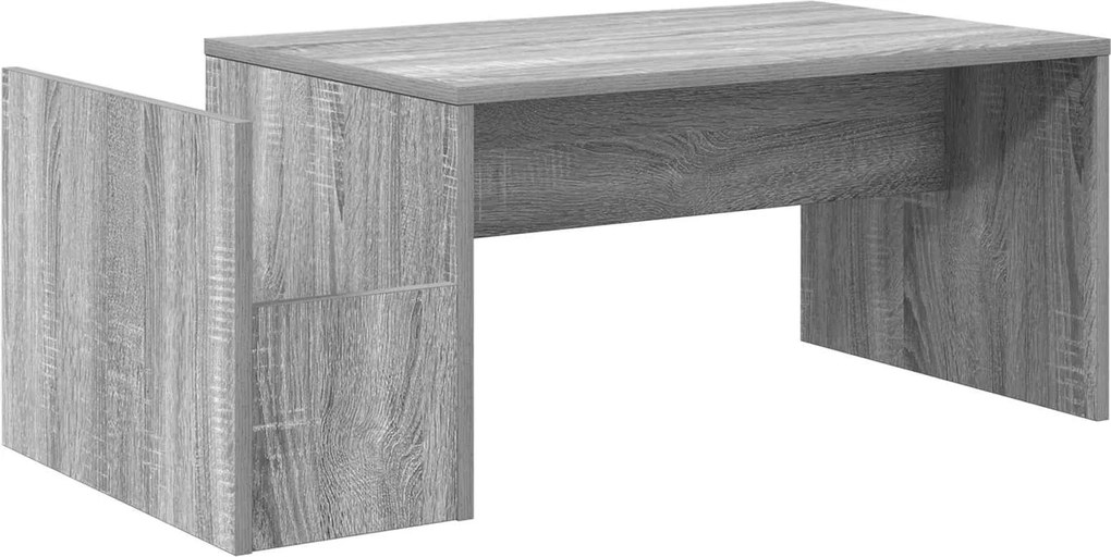 vidaXL Dohányzóasztal Szürke Sonoma 90 x 45 x 35 cm Faanyag