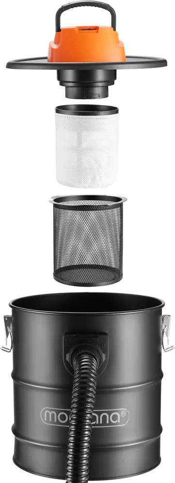 BENEDIKT hamuporszívó, 1200 W, 18 kPa, fekete/narancssárga Monzana