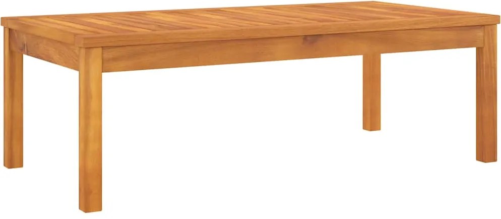 vidaXL tömör akácfa dohányzóasztal 100 x 50 x 33 cm