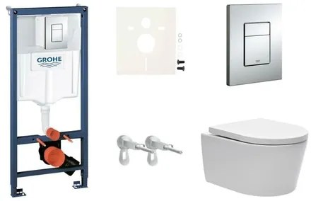 Fali WC szett Grohe előtétfalas szereléshez + SAT Brevis WC SIKOGRS3W0