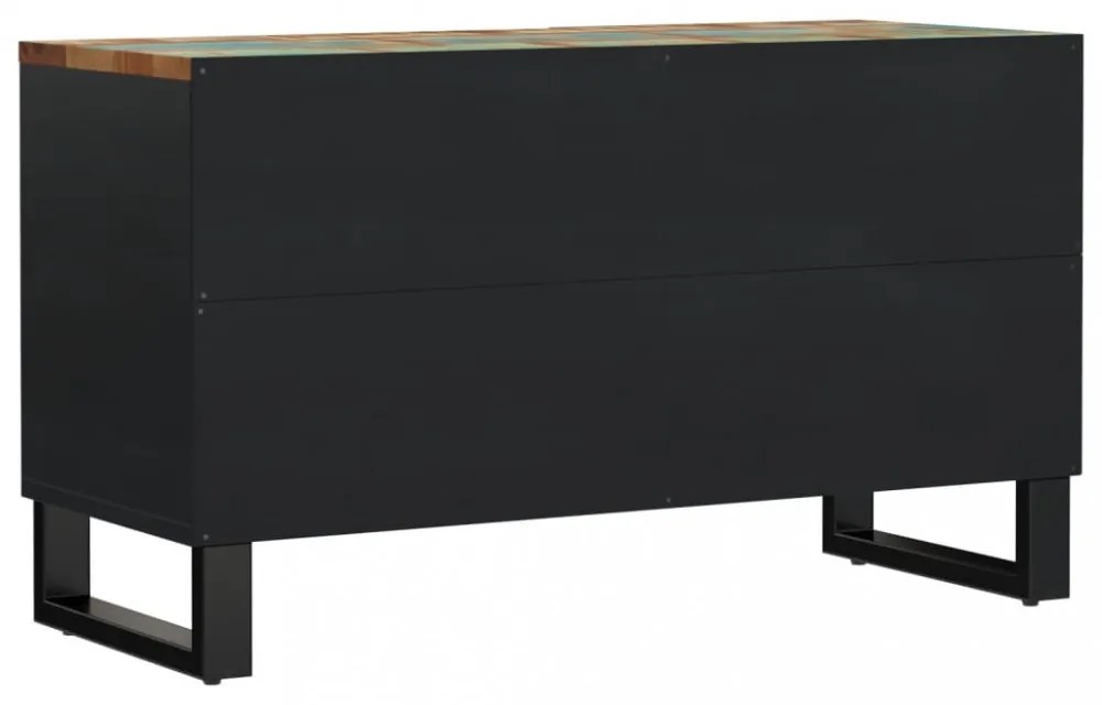 tömör újrahasznosított és szerelt fa TV-szekrény 80x33x46 cm