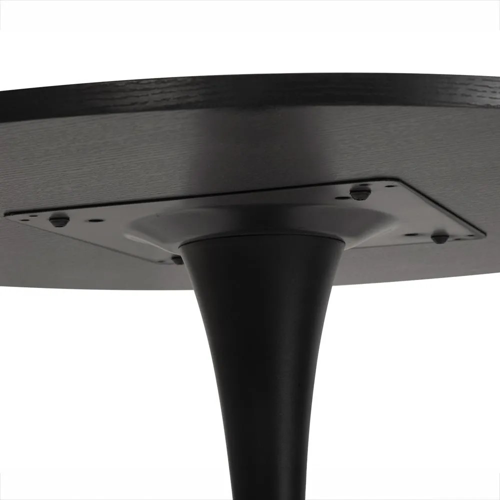 AVENBERG ORBIS Étkezőasztal - Ø80, fekete